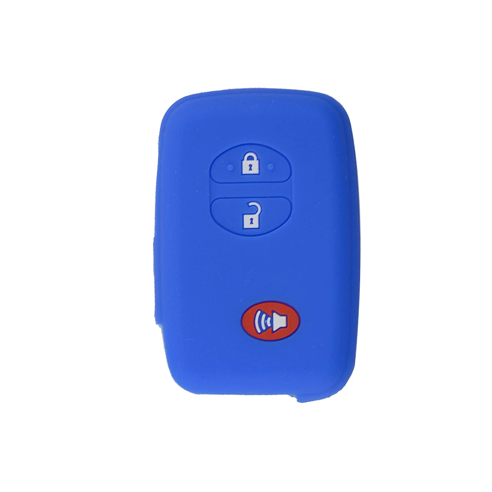 OkeyTech 3 кнопки автомобиля силиконовый чехол для Toyota Land Cruiser Camry Highlander Корона Prius