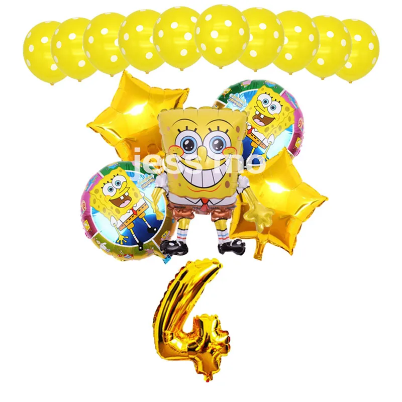 Шаровары с рисунком Губка Боб воздушные шары детский воздушный шар для вечеринки