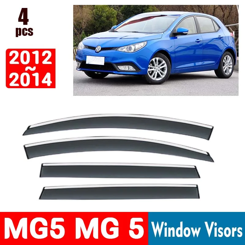 FOR MG5 MG 5 2012-2014 Window Visors Rain Guard Windows Rain Cover Deflector Awning Shield Vent Guard Shade Cover Trim