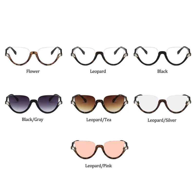 Винтажные Ретро Сексуальные женские классические Полуободковые очки с