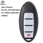 KEYECU умный дистанционный Автомобильный ключ с 4 кнопками-FOB для Nissan Sentra Versa Leaf 2013 2014 2015 2016 2017 2018 2019 FCC: CWTWB1U840