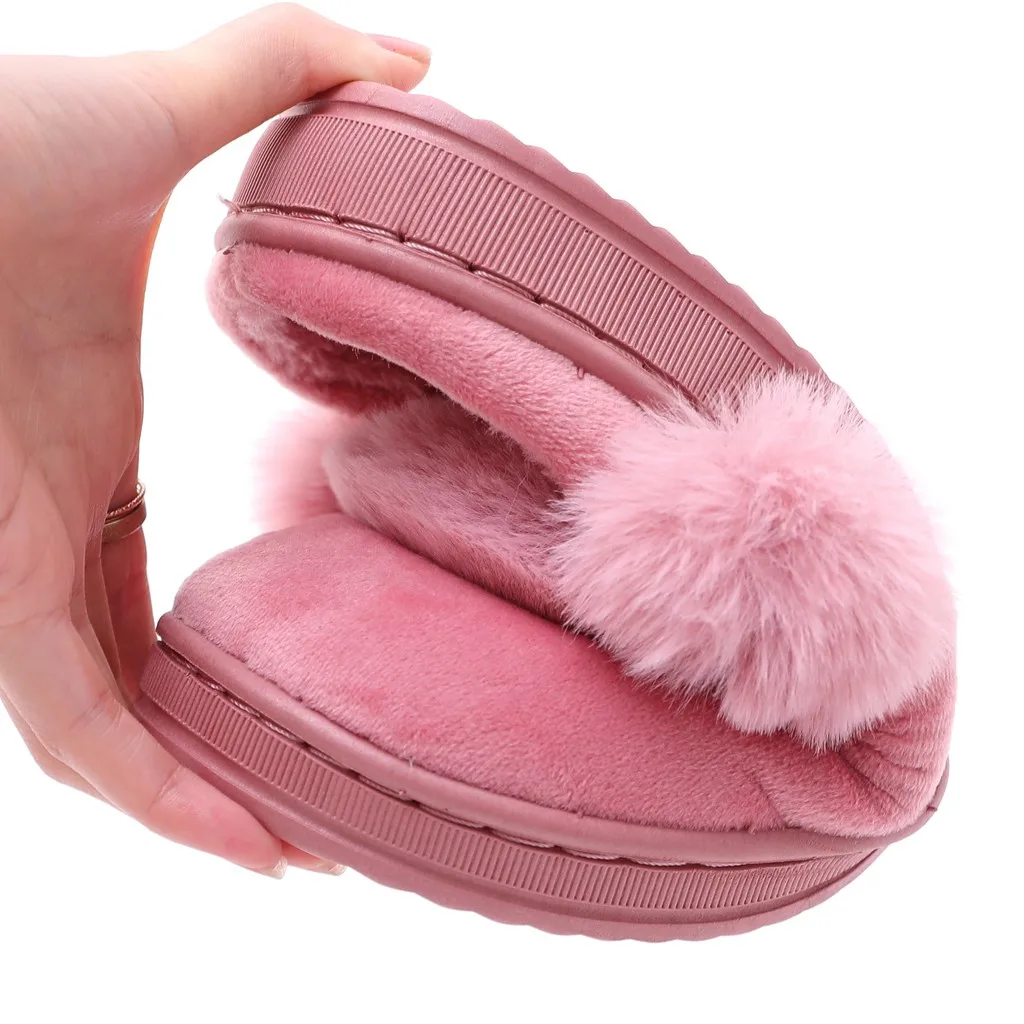 

New Ladies Winter Slippers Home Furry Rabbit Ears Indoor Slippers Soft Comfortable Slippers 2020