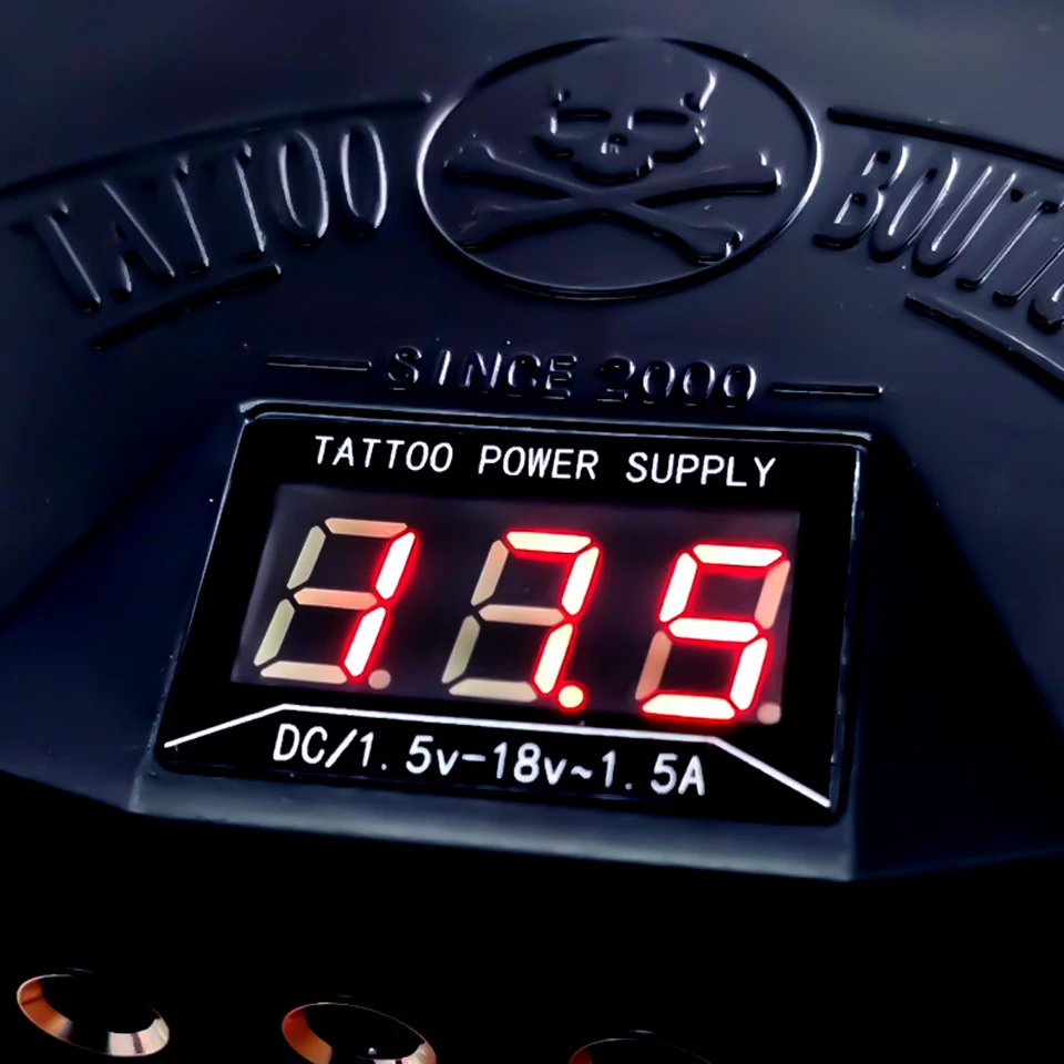 Профессиональный источник питания для тату с двойным цифровым ЖК-дисплеем