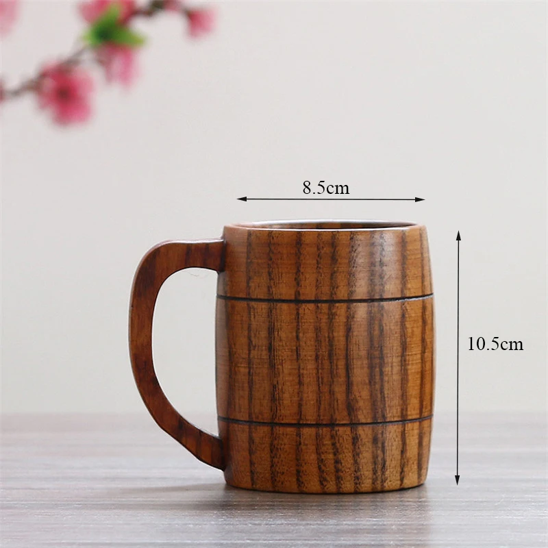 

Creative Japanese Style Natural Wood Whiskey Beer Mugs Office Drinking Juice Cup Milk Coffee Mug For Party Gifts Drinkware