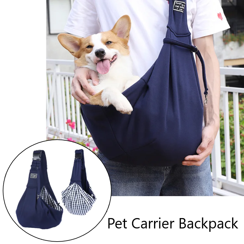 Сумки для домашних питомцев дорожный ранец переноски собак Регулируемый слинг