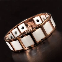 oktrendy ceramic magnetic bracelet men women big chain link health energy bracelets bangles charm bracelets for men women