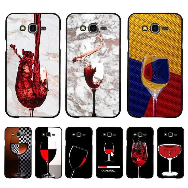 

Wine Glass Phone Case For Samsung Galaxy J4plus J6 J5 J72016 J7prime for J7Core J6plus Coque
