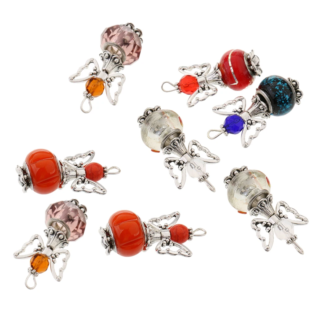 8 шт. Смешанные акриловые подвески в виде танцующих ангелов бабочек 18X31