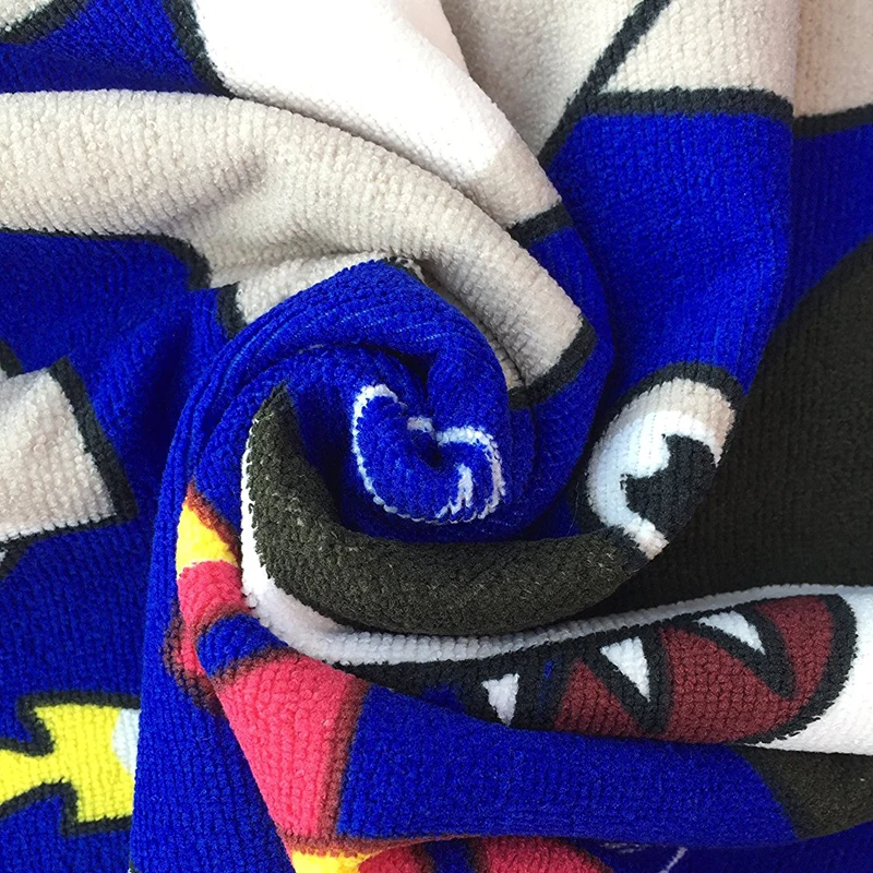 Hooded Soft Microfiber Cloak for Baby Boys Cartoon Fish Printed Blankets Swimming Robes Newborn Infant Kids Towel Bathrobes |