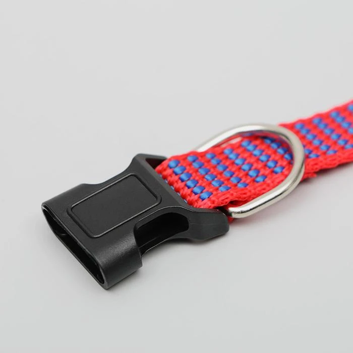 Ошейник рифленый 40 х 1 5 см красно-синий | Дом и сад