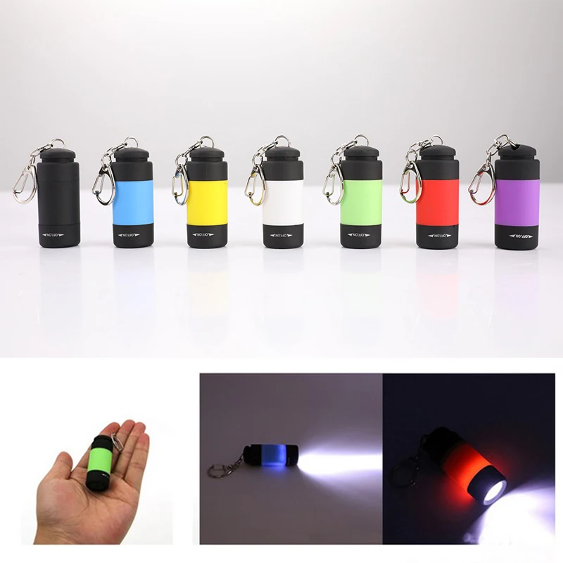 

Mini USB Rechargeable Torch LED Light Flashlight Lamp Pocket Keychain Torch