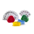 4 шт.компл. треугольной формы руки-бесплатно держатель игральных карт настольная игра покер сиденье