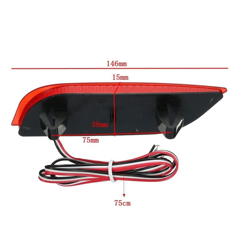 Автомобильный светодиодный задний бампер светильник стоп поворотный сигнальный