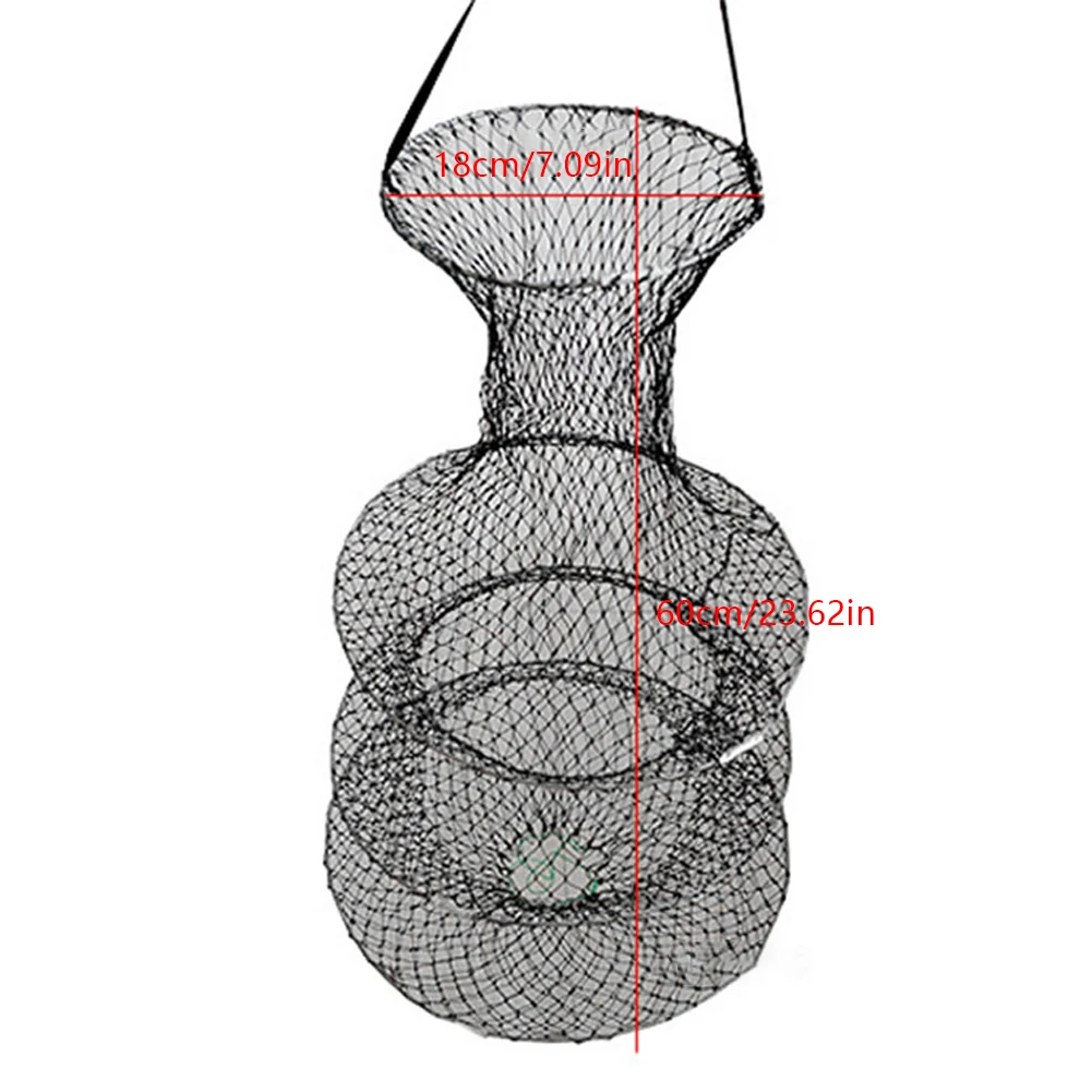 

Fishing Cage Foldable Steel Net Fish Basket For Outdoor Crab Fishing Tackle And Fish Protection Products Fishing Tackle Tools