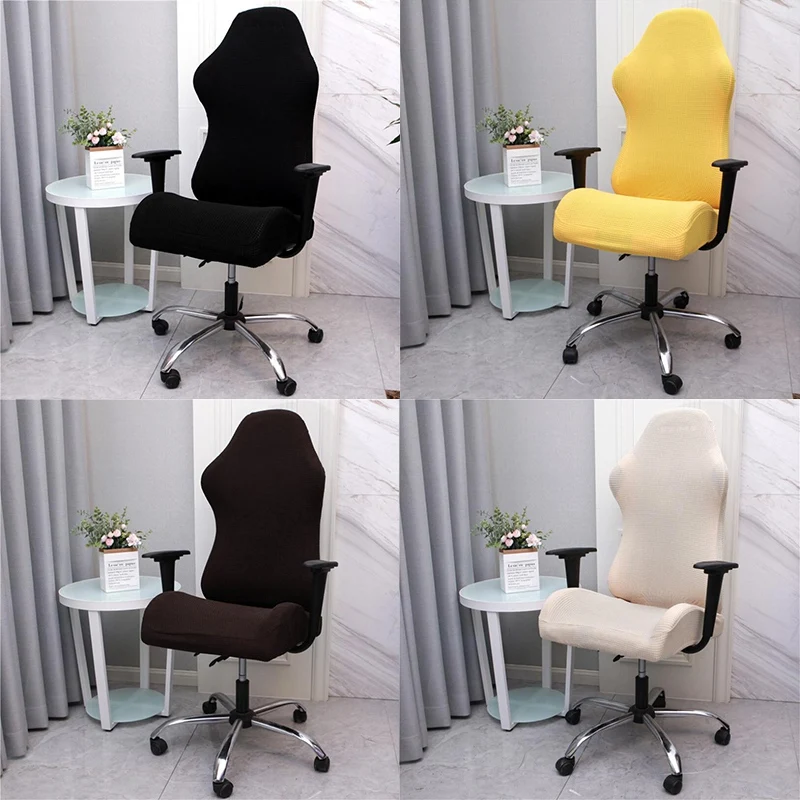 

Elastic Gaming Competition Chair Covers Household Office Internet Cafe Rotating Armrest Stretch Chair Cases