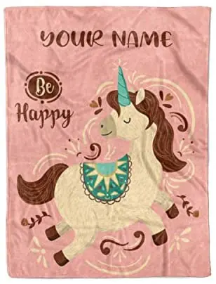 Miglior Coperta Da Tiro Personalizzata In Pile Unicorno E Sherpa Per Uomo, Donna, Bambino, Coperte Per Animali Domestici Abbinate Ai Bambini Biancheria Da Letto Perfetta O Come Regalo