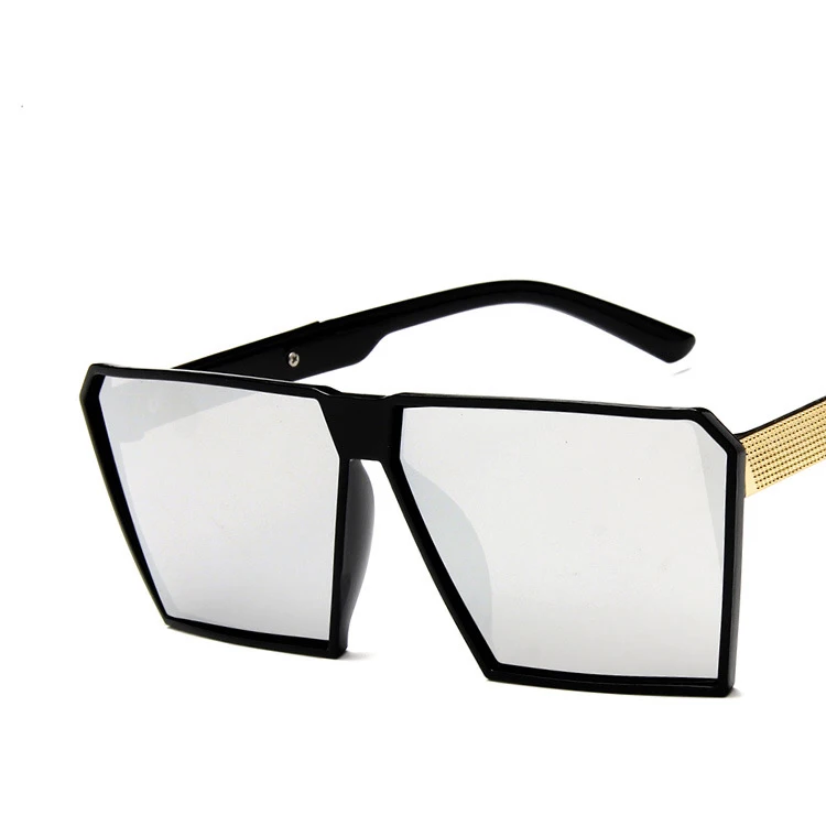 Женские солнцезащитные очки с градиентом Большие Квадратные Зеркальные в