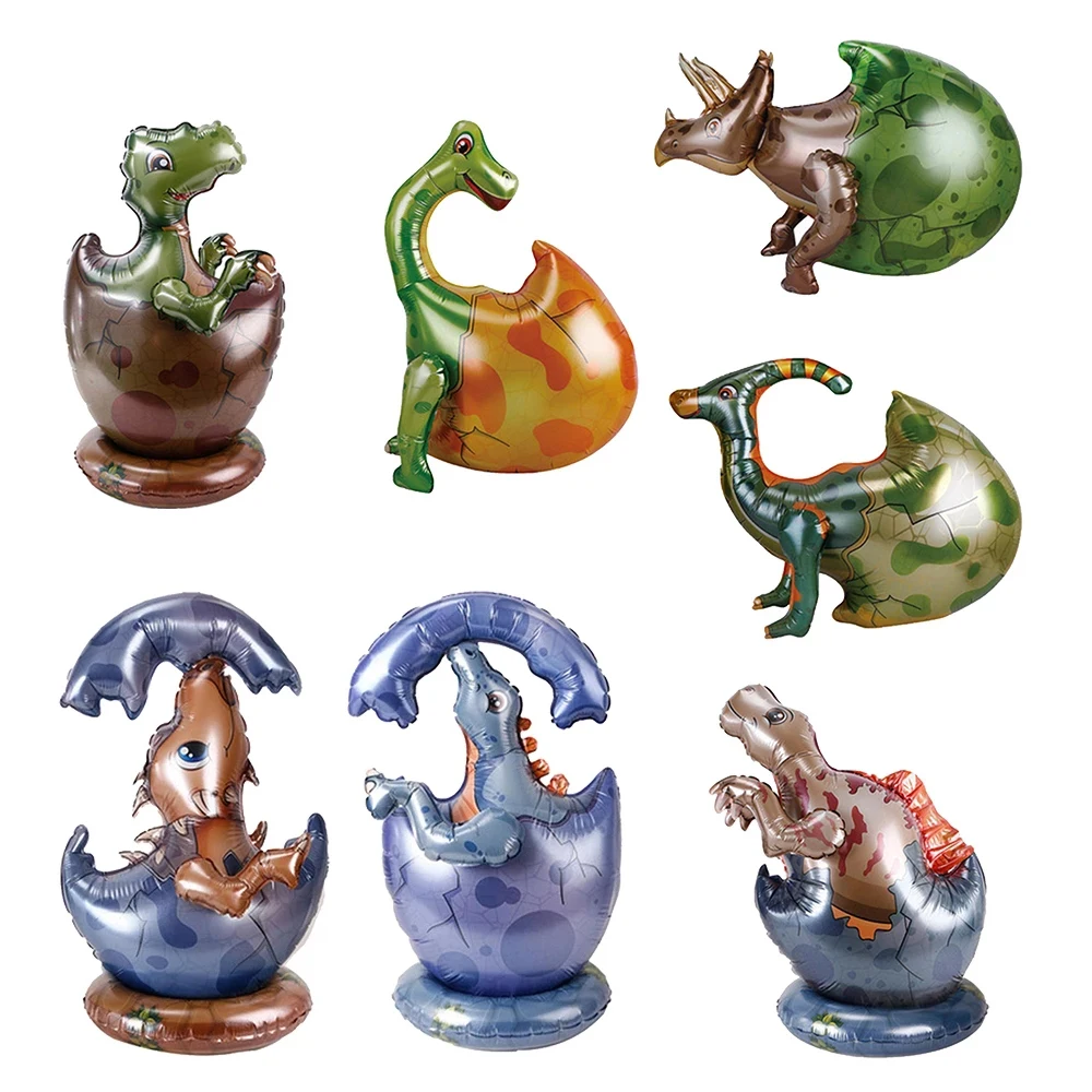 

1pc 3D cartoon dinosaur baby egg Foil balloon Tyrannosaurus Rex Triceratops balloon baby Gifts Birthday Party Decorations