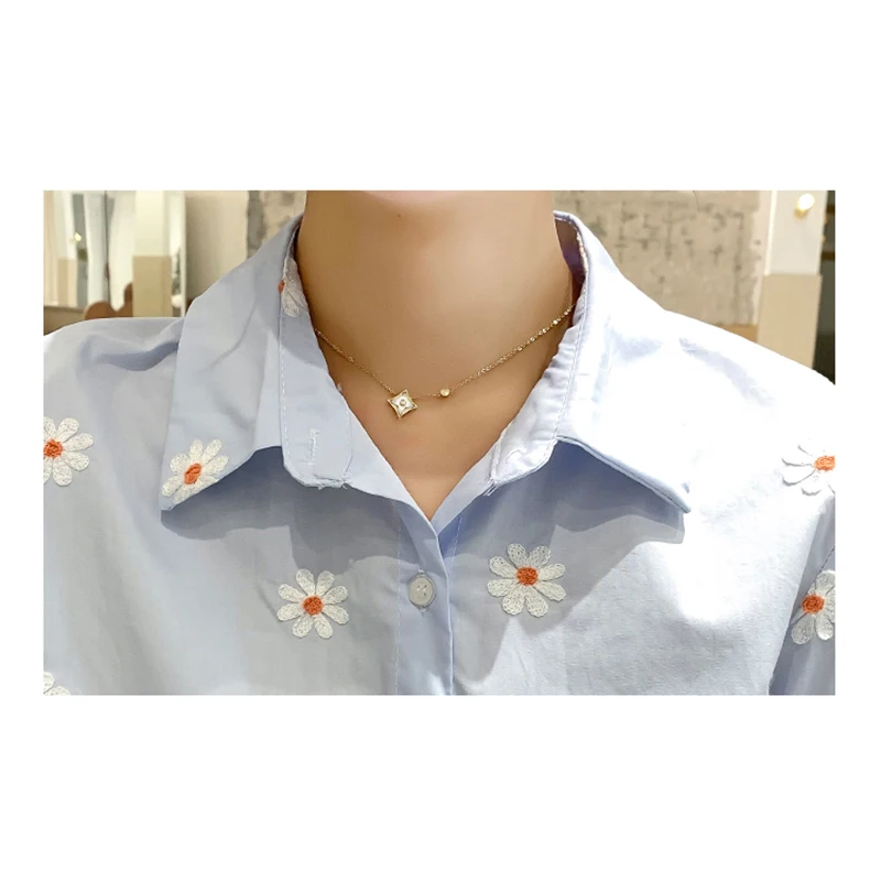 Женские винтажные блузки с цветочной вышивкой shintimes летние повседневные белые