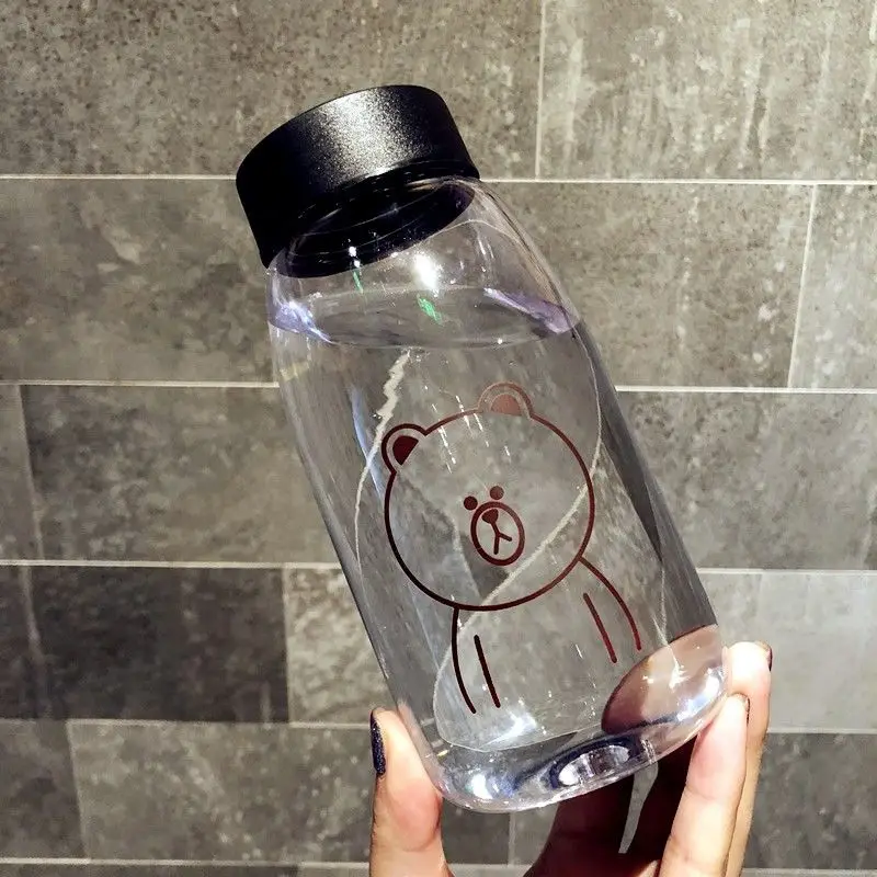 

Lovely water cup plastic Korean schoolgirl children's Cup personalized portable tea cup fresh handy cup