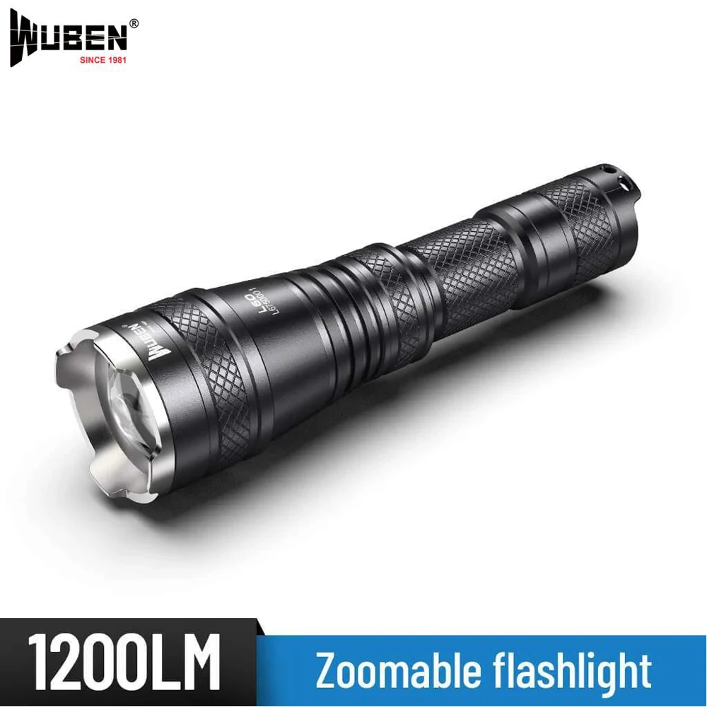 Wuben L60 Многофункциональный масштабируемый тактический фонарик XPL2 V6 LED max 1200 Люмен