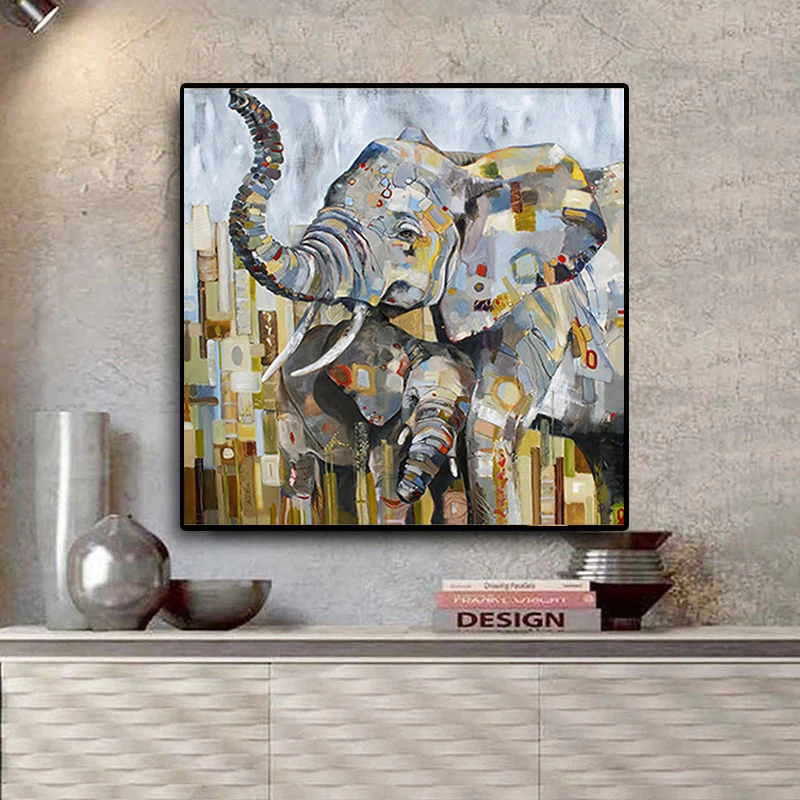 

Animal Maternal Love Elephant Canvas Posters Paintings on Wall Art Picture Canvas Modern Art Poster Prints Paintings Home Decor