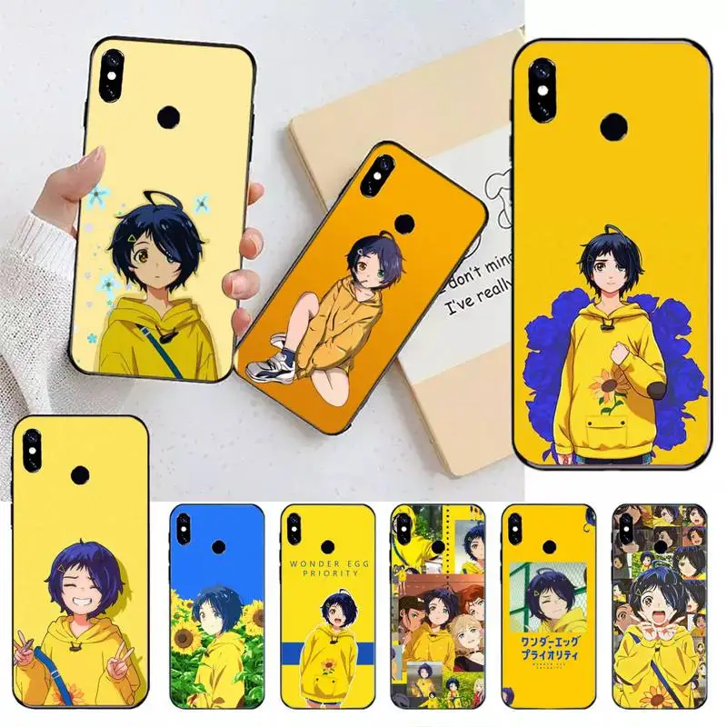 

Japan anime Wonder Egg Phone Case For Xiaomi Redmi note 7 8 9 11 t s 10 A pro lite funda shell coque cover