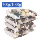 Фильтр для аквариума 500 г1000 г, керамические кольца с активированным углем, шарики для чистой воды с фильтровальной сеткой