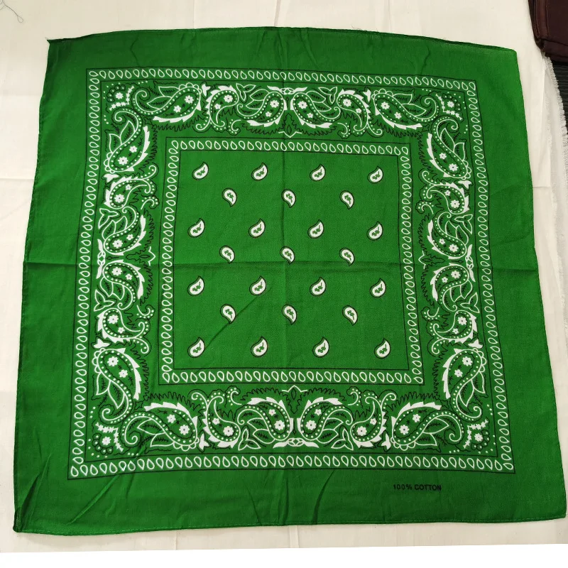 

100% Cotton Hip-hop Bandanas Unisex Headwear Hair Band Scarf Scarves Wristband Vintage Pocket Towel Magic Head Square Shawl