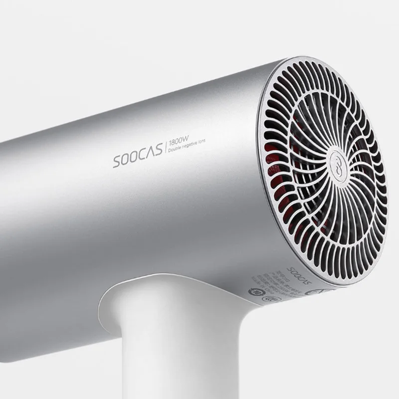 

Youpin Original Soocas H3S Anion Hair Dryer Aluminum Alloy Body 1800W Dryer Hair Air Outlet Anti-Hot Innovative Diversion Design