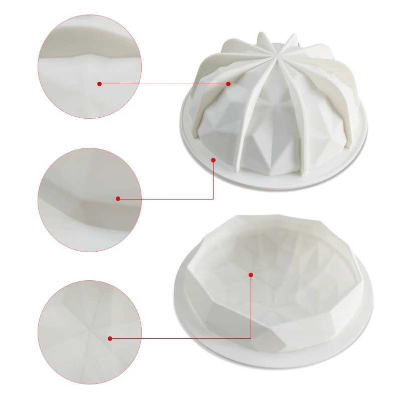 Силиконовая форма для маффинов и тортов в форме алмаза |