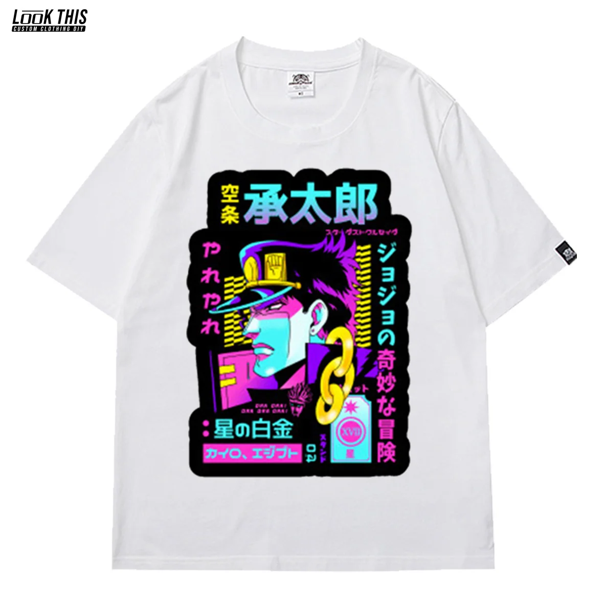 

2021 Hot Anime JoJo's Bizarre Adventure Print Short Sleeve Harajuku Summer Streetwear T Shirts Casual Tee Tops Women's T-shirt