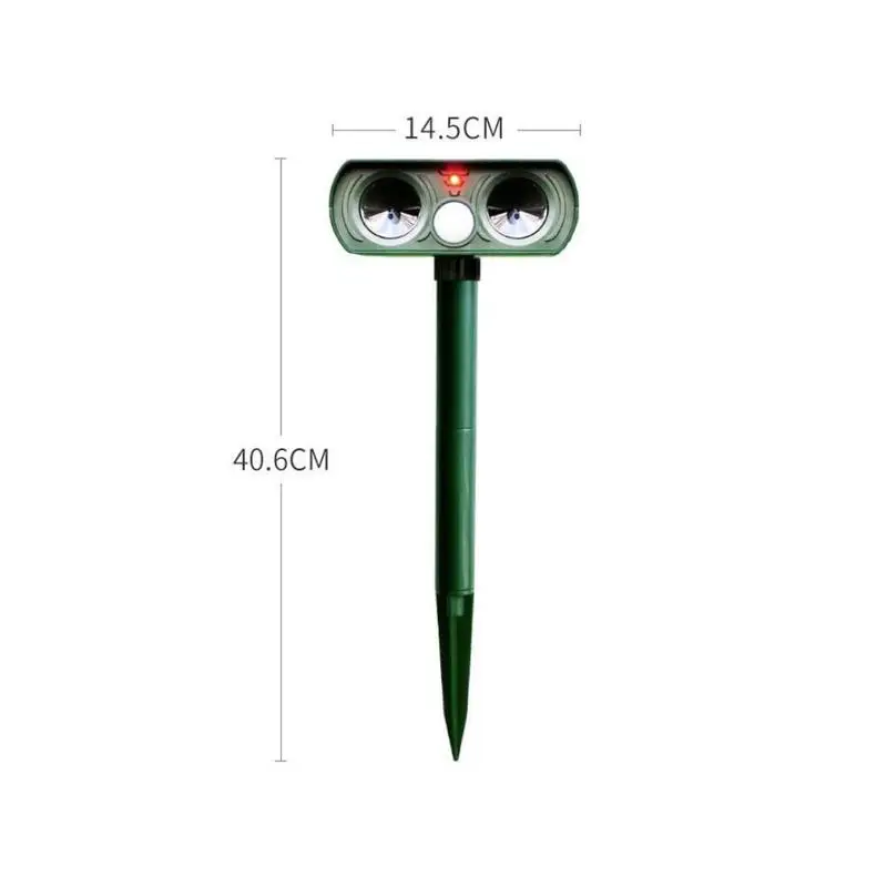 

Solar Powered Animal Drive Repeller Scare dogs cats Bird Animal Eviction Alarm Repeller Ultrasonics Waterproop Alarm Outdoor