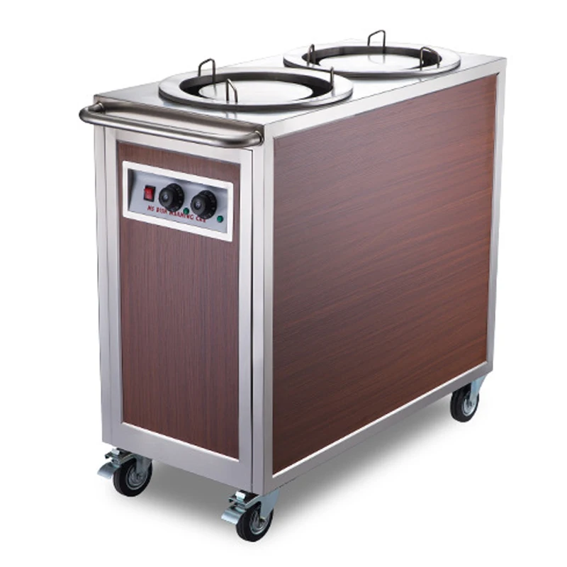 Буфетная тарелка с имитацией древесины двойная головка изоляционная Автомобильная портативная движущаяся