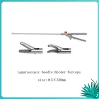Хирургический лапароскопический держатель игл, щипцы V-типа, ручка, лапароскопический держатель иглы, щипцы 5 мм, удерживающий Пинцет иглы
