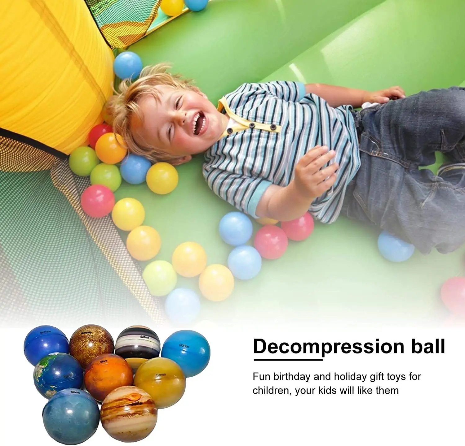 9 шт. шарики планеты на солнечной батарее снятие стресса Обучающие игрушки