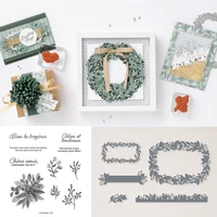 love christmas gifts metal cutting die and stamps scrapbooking background diy decoration craft embossing stencil 2021