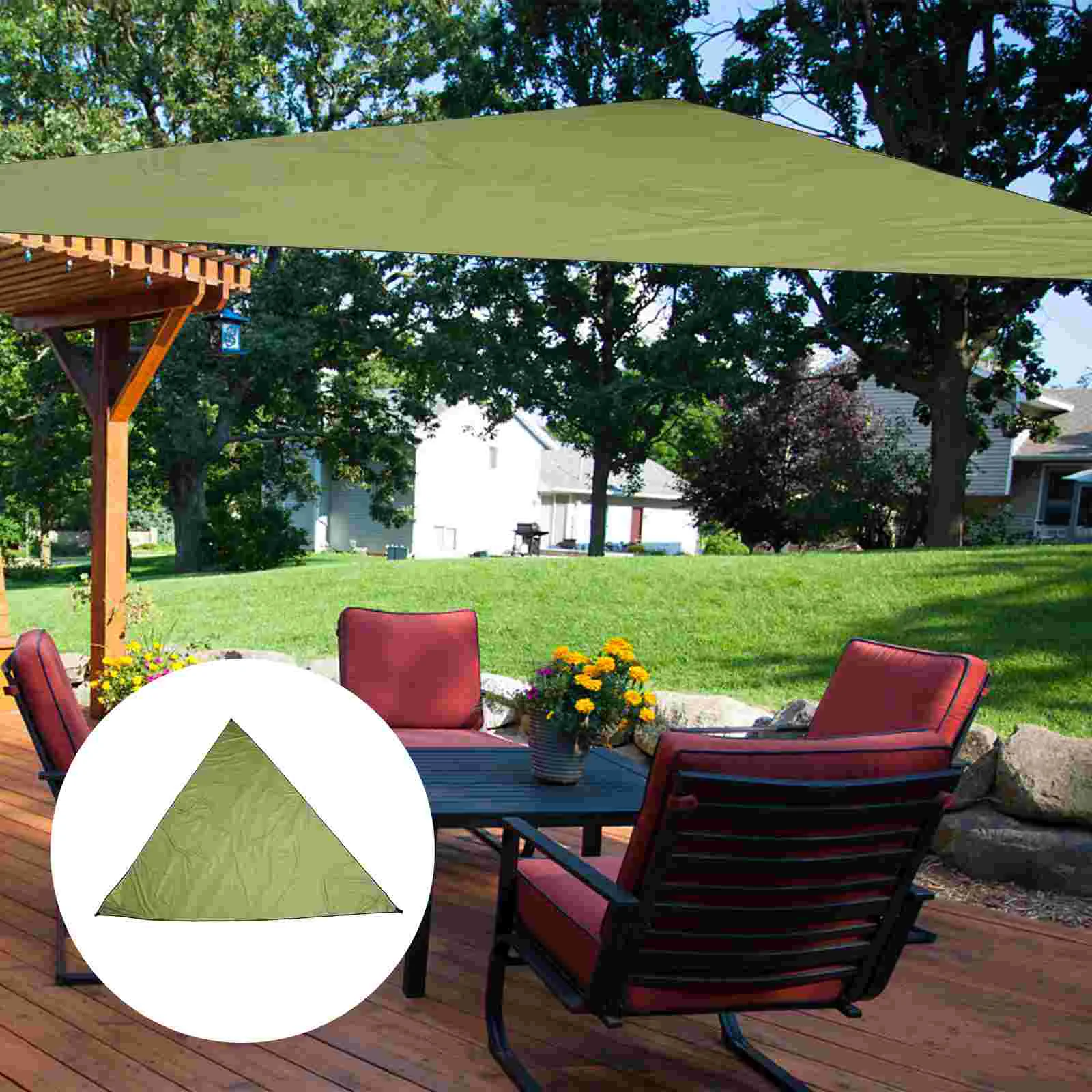 

1 Set Outdoor Sun Shade Sail Triangle Canopy Tent Triangular Camping Supplies