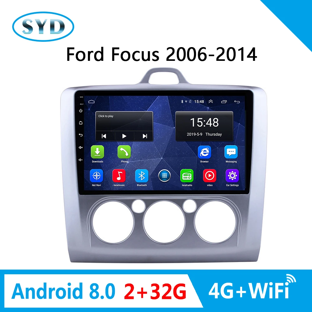 Автомобильное радио для ford focus 2006 2014 мультимедийная система GPS Навигация DVD 4G SIM +