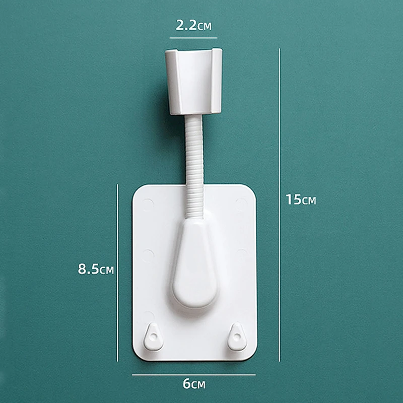1 шт. настенный держатель для душевой лейки с 2 крючками и креплением на 360 ° | Дом
