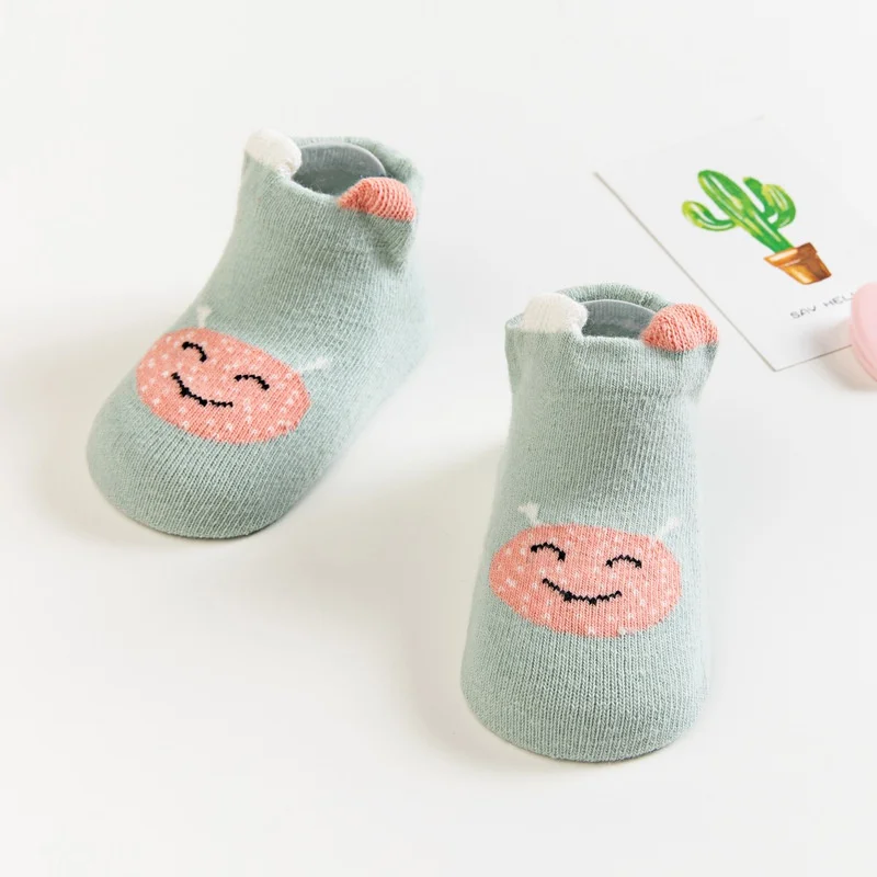 Bobora-Calcetines de dibujos animados para beb&eacute;, antideslizantes, suaves, de algod&oacute;n, para reci&eacute;n nacido-4