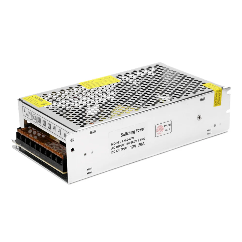 Питание DC 12V 1A 3A 5A 10A 15A 20A 30A светильник ing трансформатор для Светодиодные ленты
