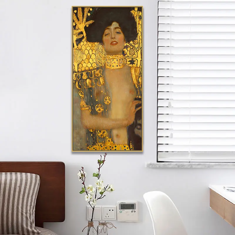 

Judith And Holofernes By Artist Gustav Klimt Classic Artwork Canvas Art Painting Poster And Prints Wall Picture For Home Decor