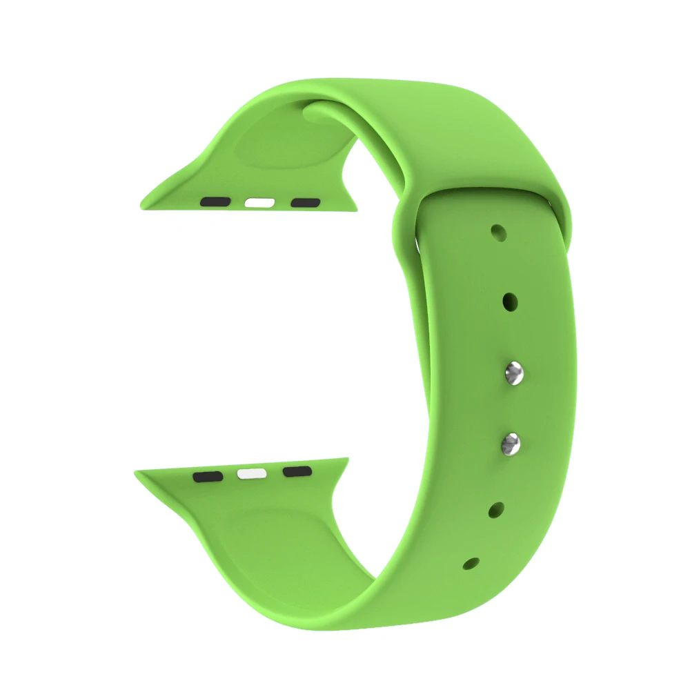Ремешок для Apple Watch 38 мм 42 мм iWatch 4 ремешок 40 мм 44 мм спортивный силиконовый ремень браслет Apple ремешок для часов серии 5 4 3 2 аксессуары