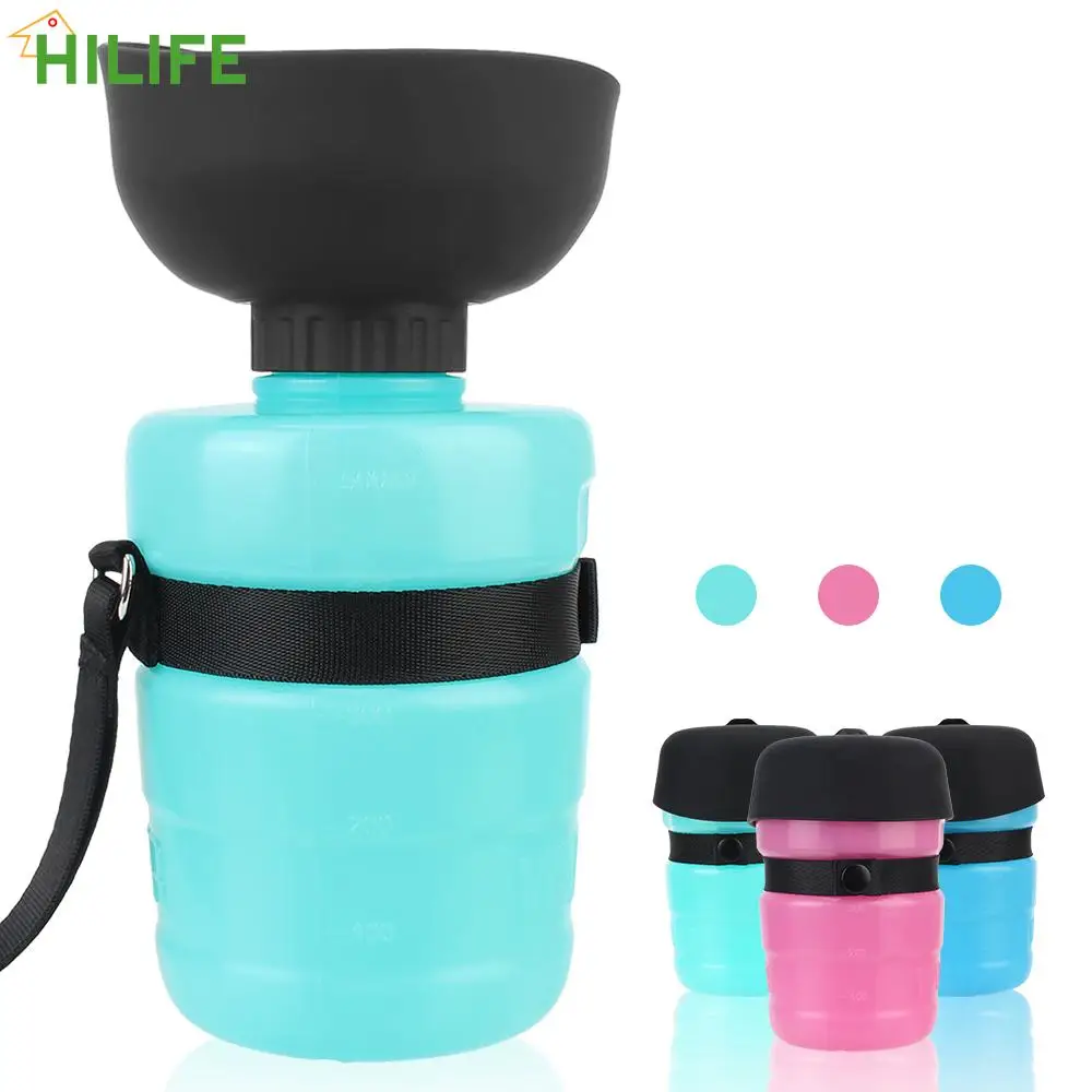 

Portable Pet Feeder Water Jug Cup Dispenser Dog Drinking Water Bottle Cat Feed Bowl Foldable Squeeze Type