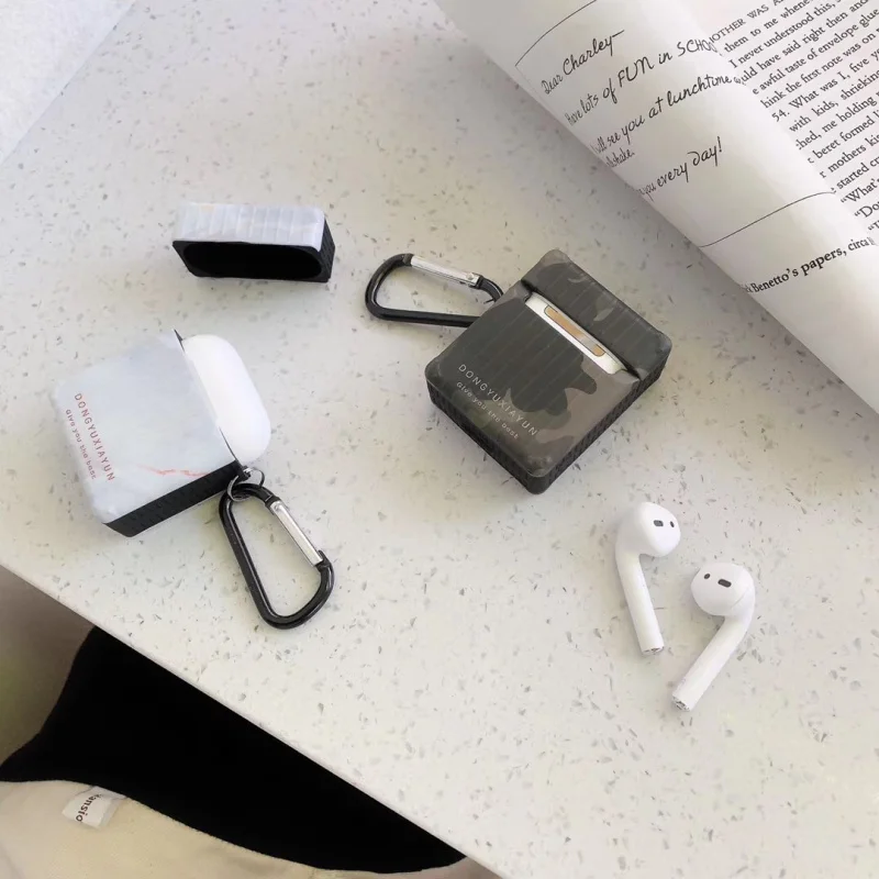 Модный камуфляжный чехол для наушников для Apple Airpods 1 2, защитный силиконовый чехол, беспроводная bluetooth-гарнитура, чехол для зарядки