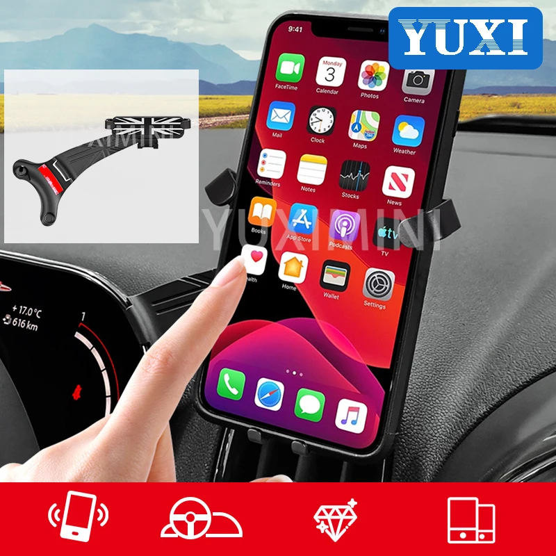 

Car Dashboard Navigation Gravity Wireless Charging Mobile Phone Holder For BMW MINI JCW F54 F55 F56 F57 F60 Interior Accessories