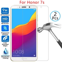tempered glass screen protector for honor 7s case cover on honor7s honer onor hono 7 s s7 5 45 protective phone coque bag onor7s