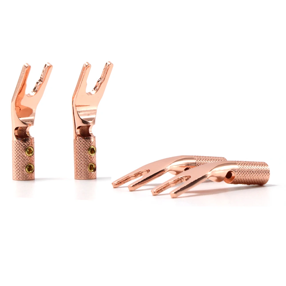 8 шт. разъемы для акустического кабеля из чистой меди |