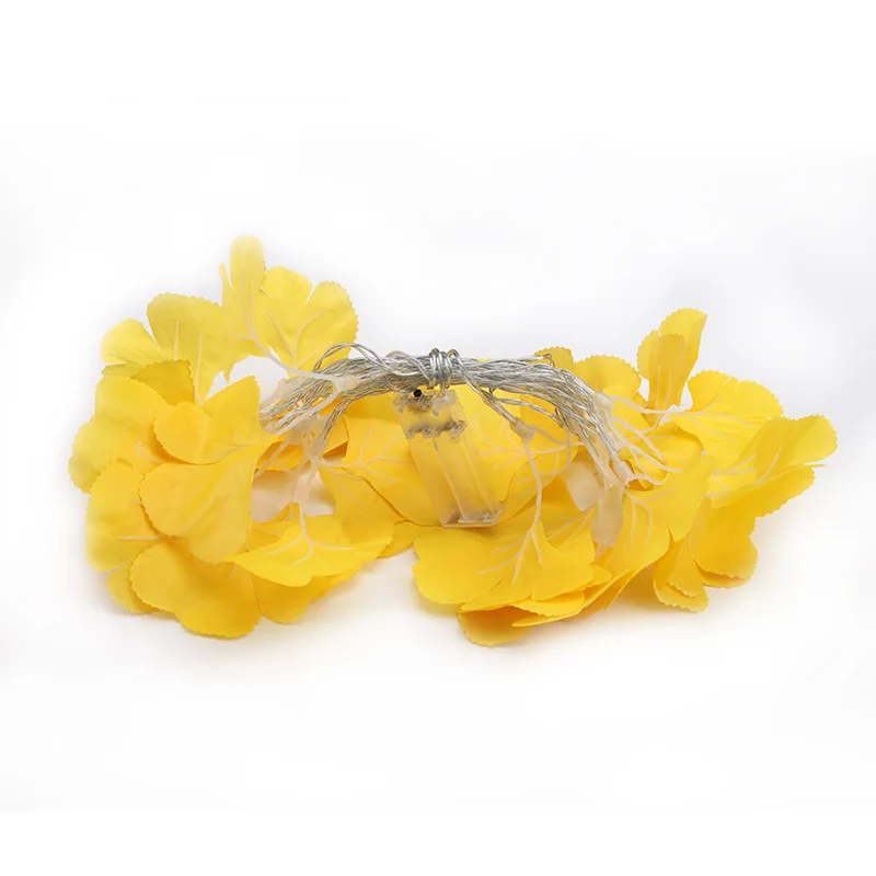 3M 20LED 6 м 40LED Ginkgo Biloba сказочные гирлянды на батарейках водонепроницаемые рождественские гирлянды для украшения свадьбы